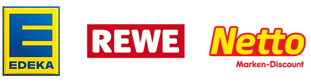 EDEKA, REWE und Netto